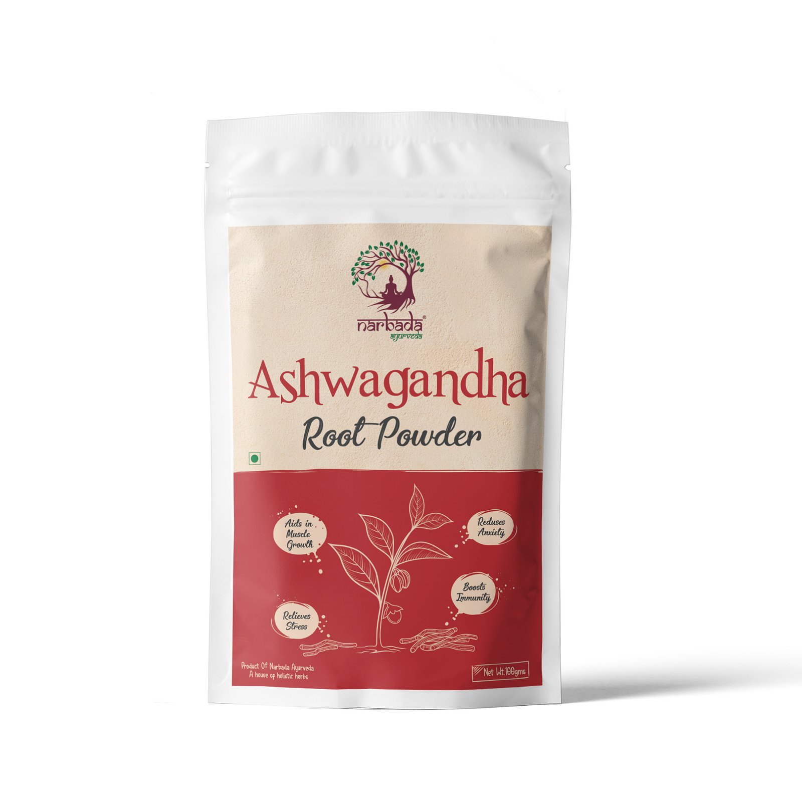 Premium natural Ashwagandha powder and authentic ingredients
